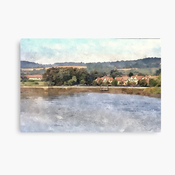 View Across The River Medway To Halling Canvas Print