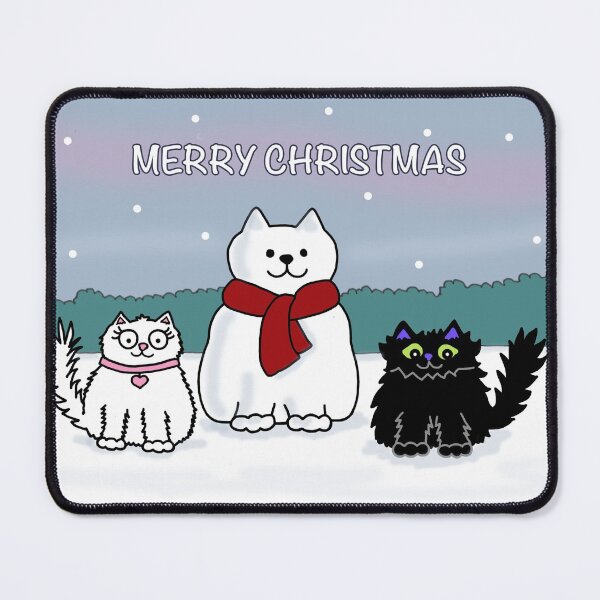 Item preview, Merry Christmas Snowcat designed and sold by Scat the cat.