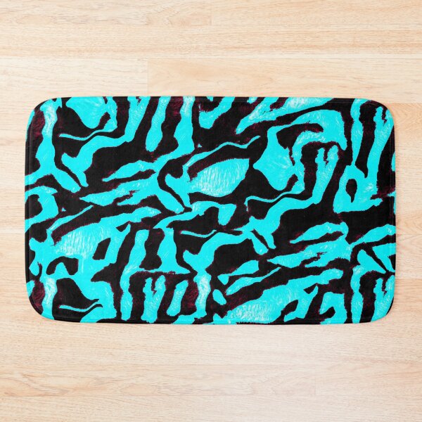 Item preview, Colorful Turquoise Abstract Ethnic Tribal African Inspired Textile Art Pattern designed and sold by BlackArt Cafe.