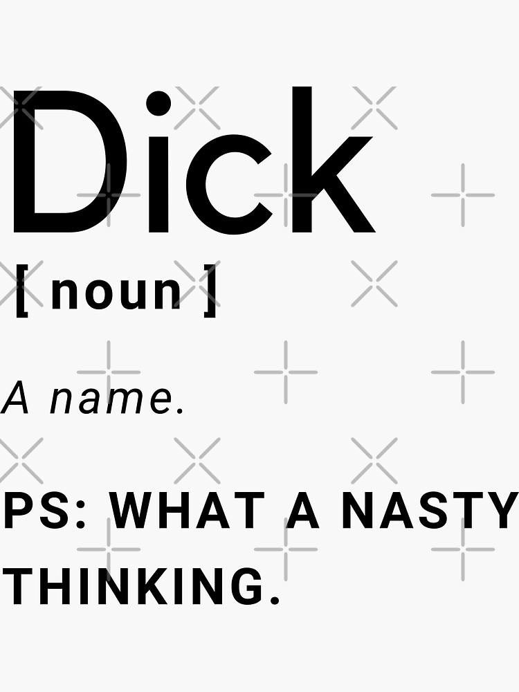 Dick Definition Sticker For Sale By Amine Creation Redbubble 