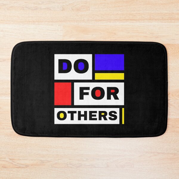 Item preview, DO FOR OTHERS - Mondrian style art design with inspirational life advice designed and sold by Art4Motivation.