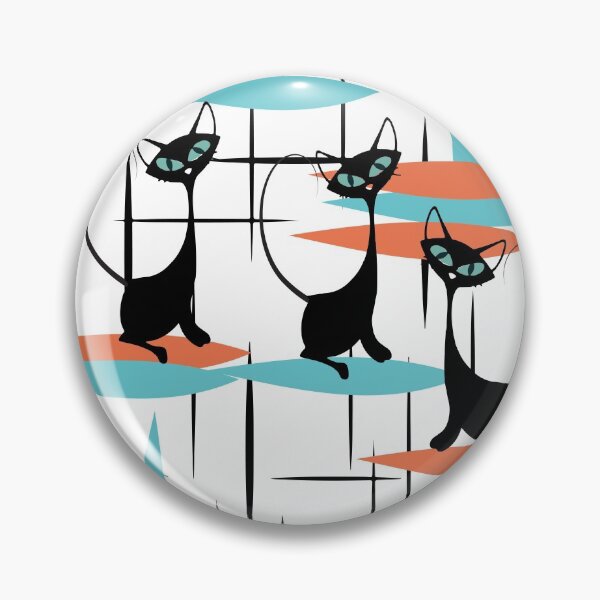 Item preview, Atomic Kitty Mid century Mod designed and sold by LisWilliams.