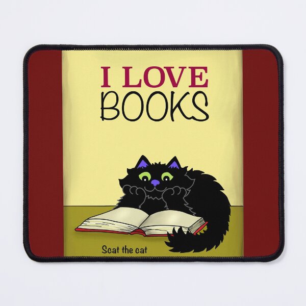 Item preview, I love books designed and sold by Scat the cat.
