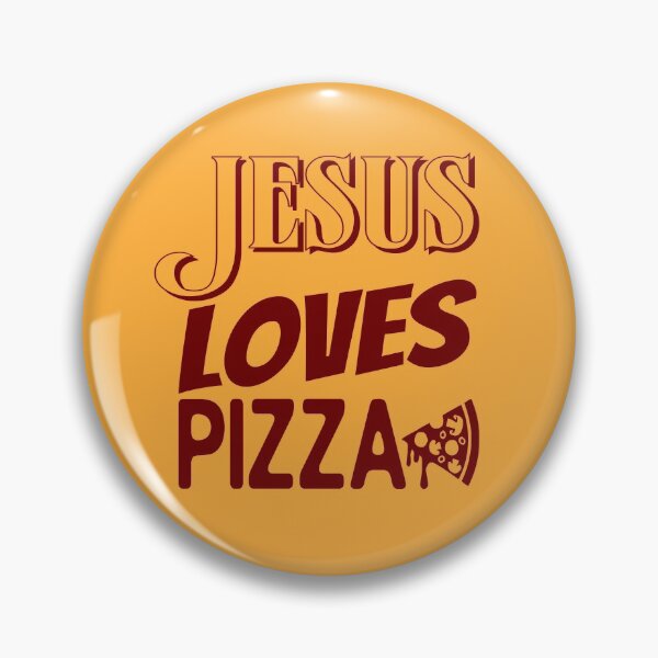 Artikelvorschau, Jesus liebt Pizza entworfen und verkauft von ROKKOart.