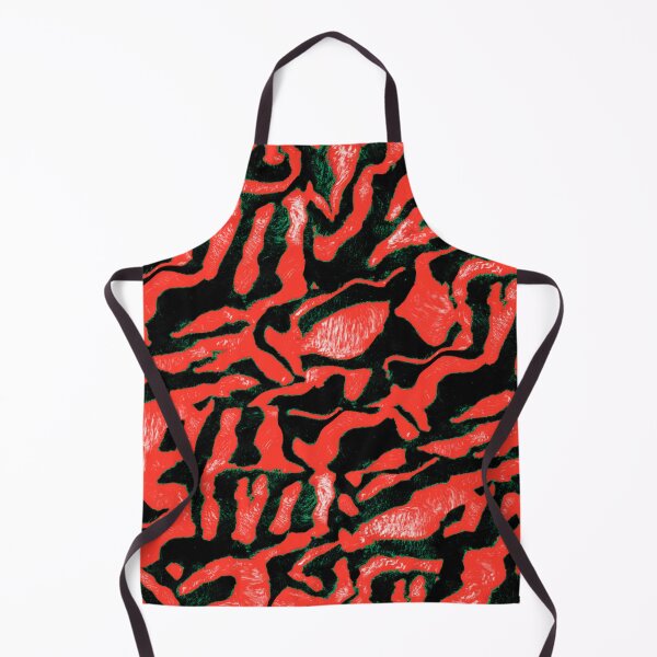 Item preview, Red and Black Abstract Ethnic Tribal African Inspired Textile Art Pattern designed and sold by BlackArt Cafe.