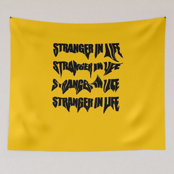 Item preview, Aesthetic text "Stranger in life" "first version" by Code03. Fye and cool t shirt designs.  designed and sold by Code03.