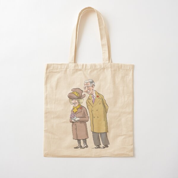 Royals, Charles and Camilla Cotton Tote Bag