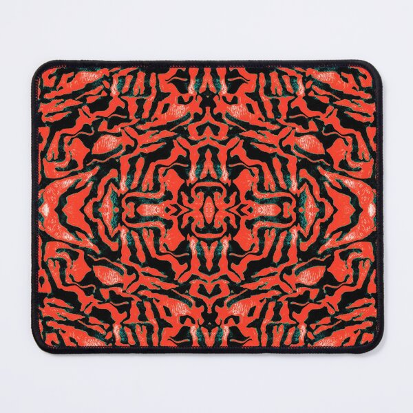Item preview, Red and Black Abstract Ethnic Tribal African Inspired Textile Art Pattern  designed and sold by BlackArt Cafe.