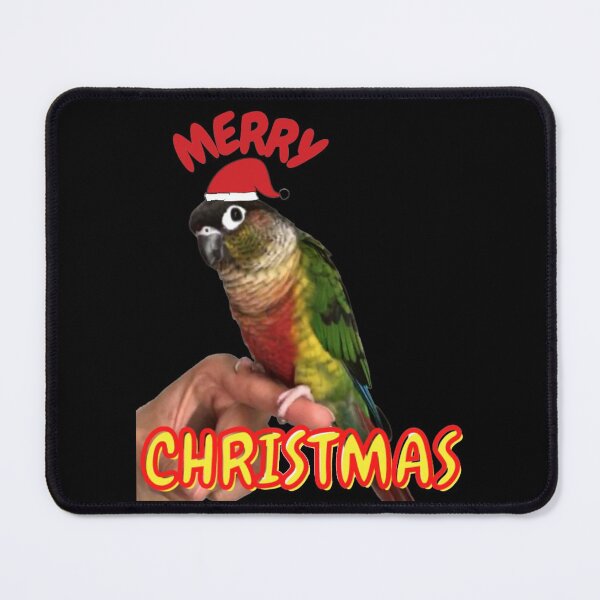 Item preview, Merry Christmas from Pet Bird | Green Cheek Conure Parrot | Parakeet | Pyrrhura designed and sold by TatianaLG.