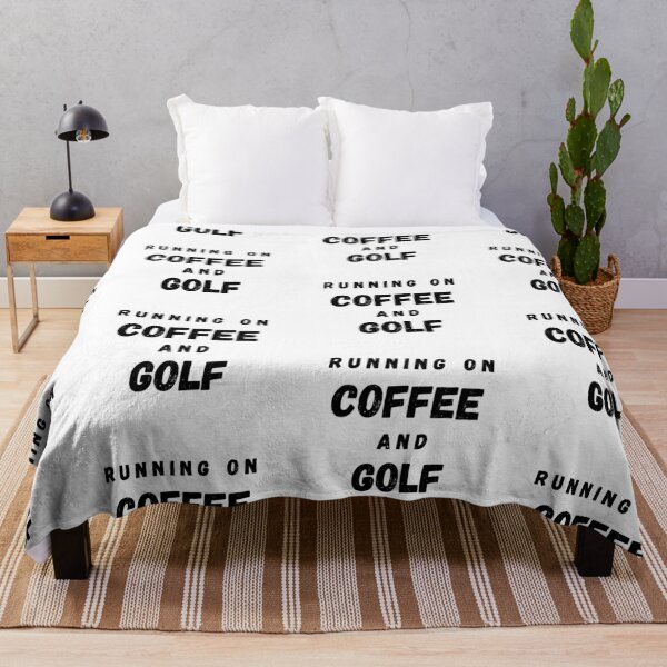 Item preview, Running On Coffee And Golf Funny Saying designed and sold by LuckyKermit.