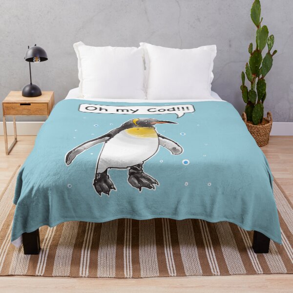 Item preview, Oh my cod, funny king penguin cod fish pun designed and sold by weilertsen.