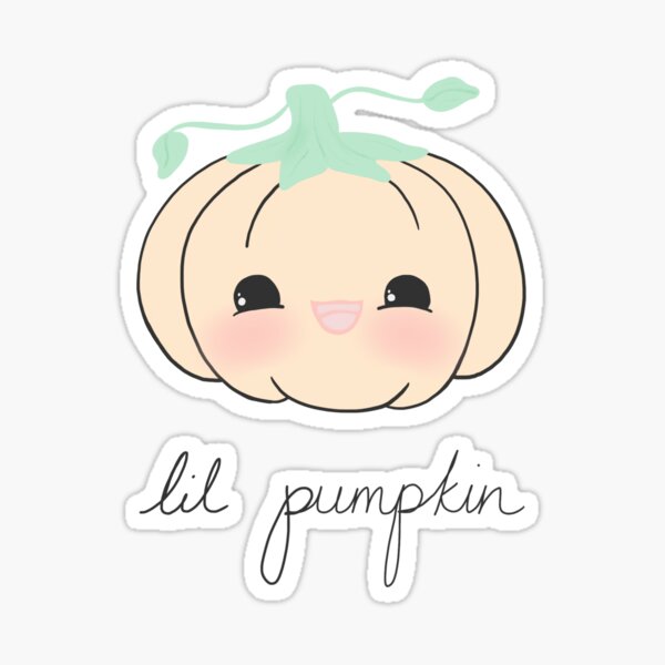 Cute lil pumpkin Sticker