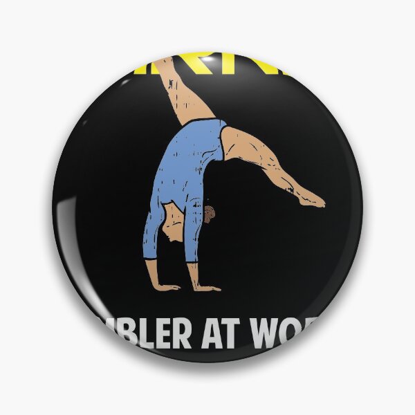 Item preview, Warning Tumbler at Work Gymnastics and Acrobatic Gymnast   designed and sold by Rzelemenz.