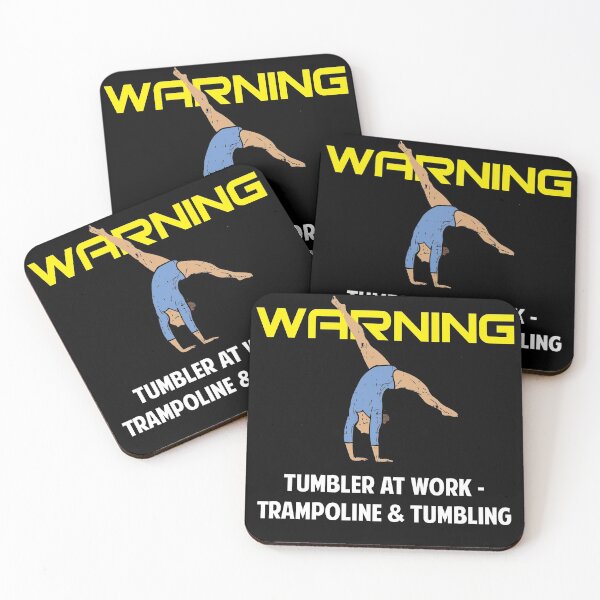 Item preview, Warning Tumbler at Work Gymnastics and Acrobatic Gymnast   designed and sold by Rzelemenz.