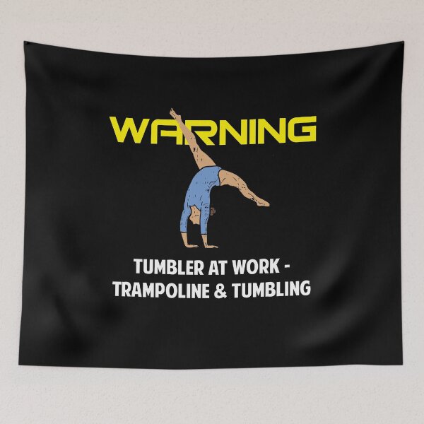 Item preview, Warning Tumbler at Work Gymnastics and Acrobatic Gymnast   designed and sold by Rzelemenz.