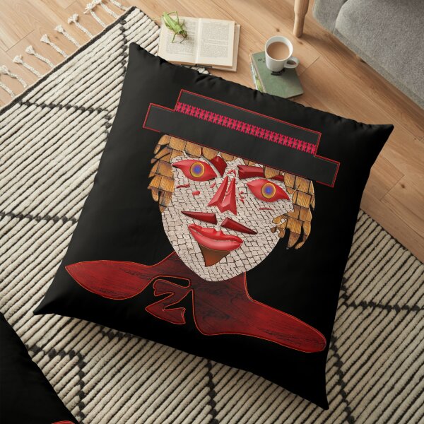 THE LEGEND OF ZORRO - MODERN AND COOL FACE PORTRAIT OF ZORRO - ZORRO HALLOWEEN - CHRISTMAS PARTY3 Floor Pillow