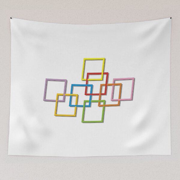 Item preview, Coloured Rectangles Entangled designed and sold by HoremWeb.
