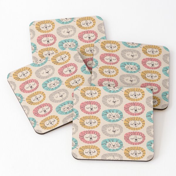 Item preview, Mid-Century Lion Heads ~ Retro Summer Vibes designed and sold by RetroRudolphs.