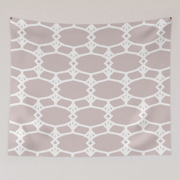 Aperçu de l'œuvre Pastel Pink and White Ornamental Shape Pattern 5 Pairs PPG 2022 Popular Color Just Gorgeous PPG1047-3 - Colour Trends - Shade - Hue créée et vendue par ColorOfTheYears.