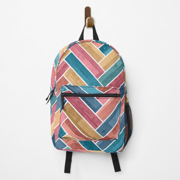 Item preview, Bright Colorful Herringbone Pattern designed and sold by Jared Davies.