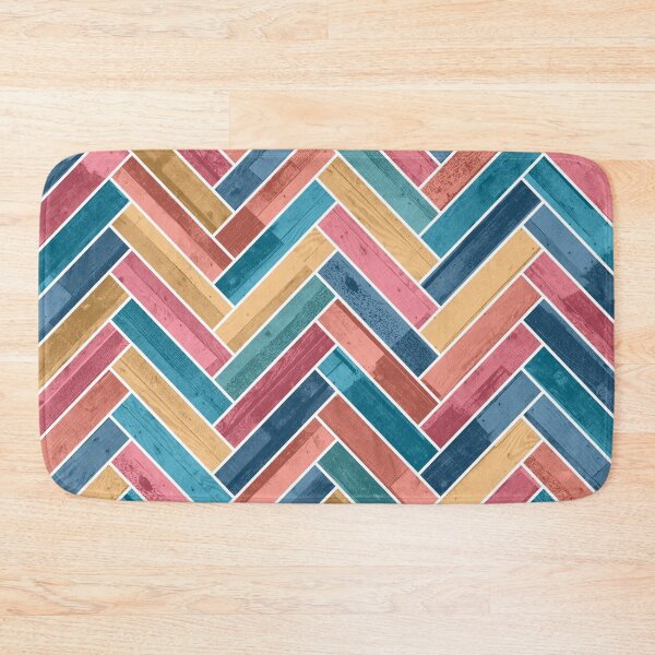 Item preview, Bright Colorful Herringbone Pattern designed and sold by Jared Davies.