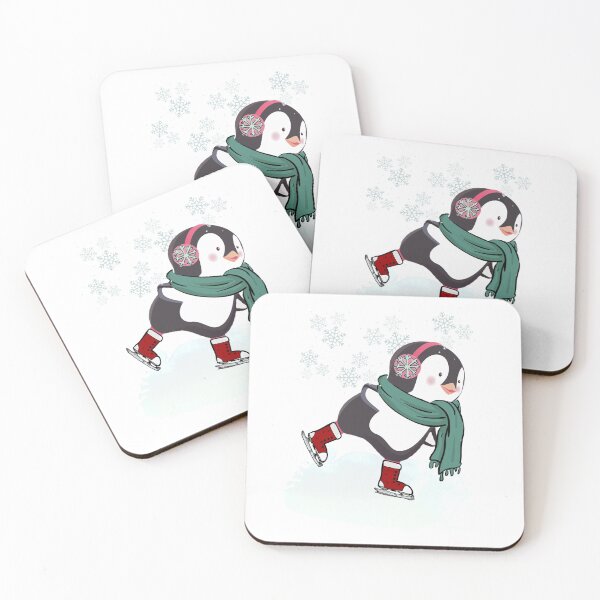Item preview, Penguin skating | penguin lover designed and sold by NathBros.