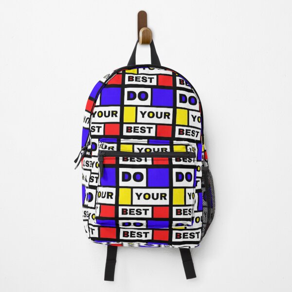 Item preview, DO YOUR BEST - Mondrian style art design with inspirational life advice designed and sold by Art4Motivation.