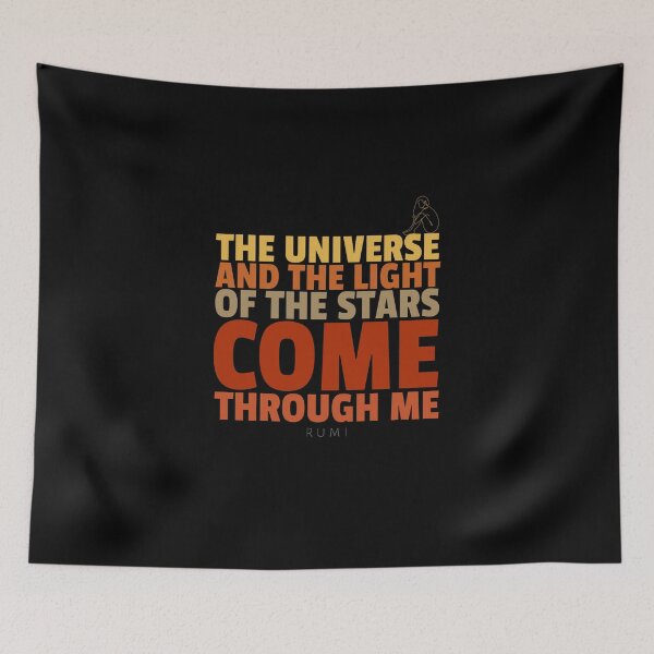 Item preview, Djalâl ad Dîn Rûmî Inspirational, Motivational Quotes About Univers & You designed and sold by Studio TANFF.