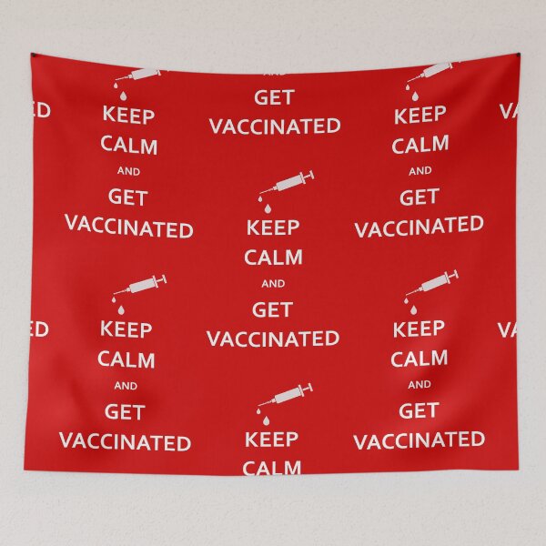 Item preview, keep calm and get vaccinated designed and sold by Photorebelle.