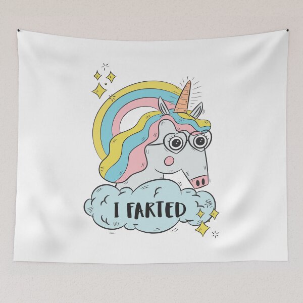 Item preview, I Farted - Cute But Still - The Smell We All Smelt - Unicorn In Glasses designed and sold by crazycollective.