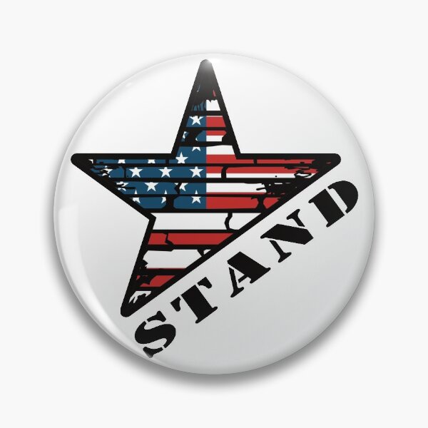 Item preview, Distressed American Flag Grunge Star, Stand designed and sold by FlutteringWings.