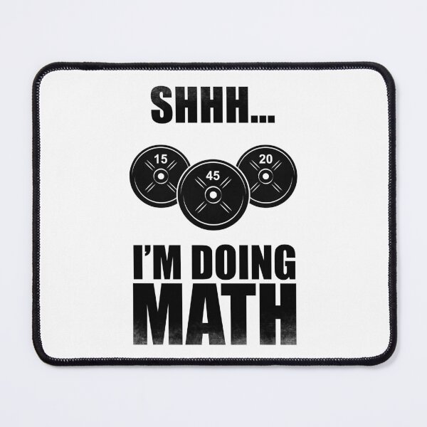Item preview, Shhh I Am Doing Math - Funny Lifting designed and sold by motivationaltee.