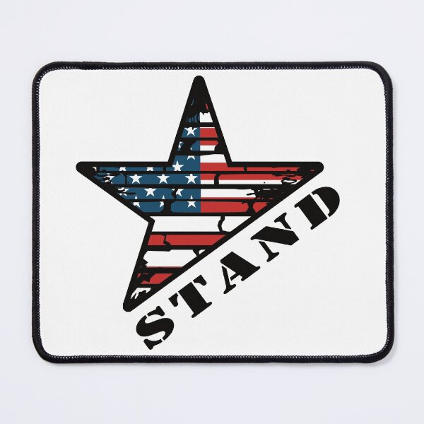 Item preview, Distressed American Flag Grunge Star, Stand designed and sold by FlutteringWings.