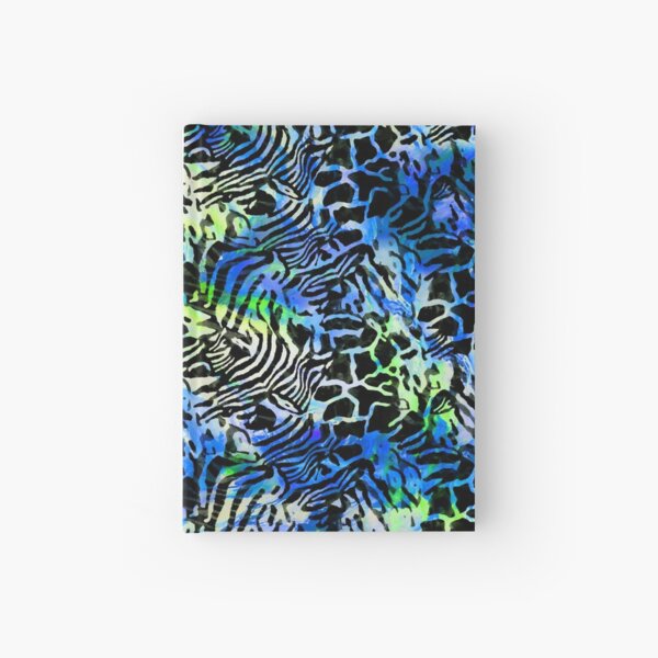 Item preview, Colorful Blue Abstract Animal Print Ethnic Tribal African Inspired Pattern designed and sold by BlackArt Cafe.
