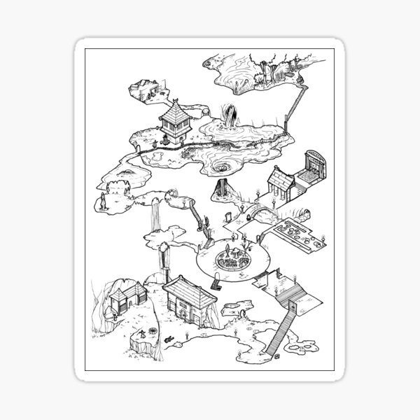 Purple Caverns Sticker