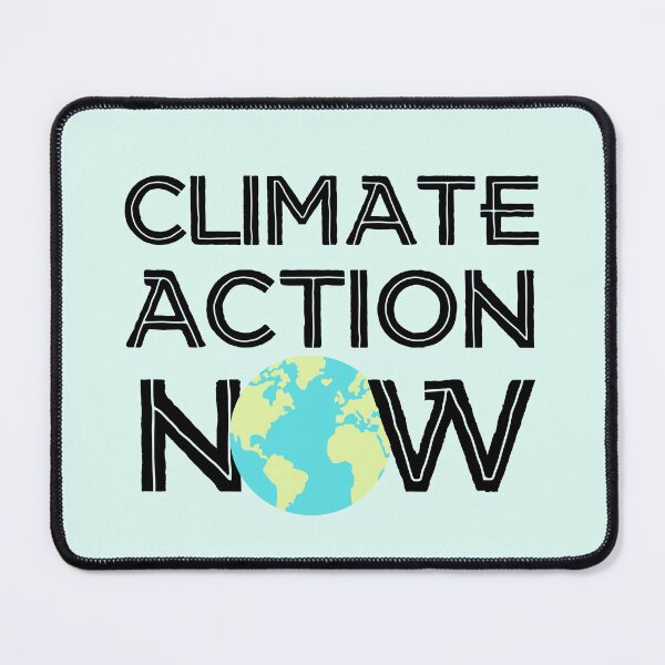 Item preview, Climate Action Now (black, light blue & green) - Strike to Save the Earth and Environment designed and sold by gimmesometees.
