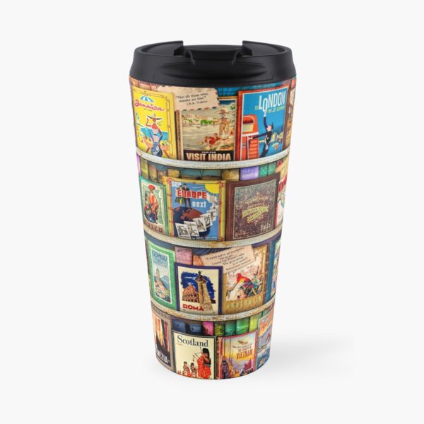 Travel Guide Book Shelf Travel Mug