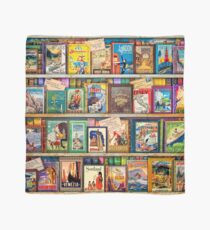 Travel Guide Book Shelf Scarf