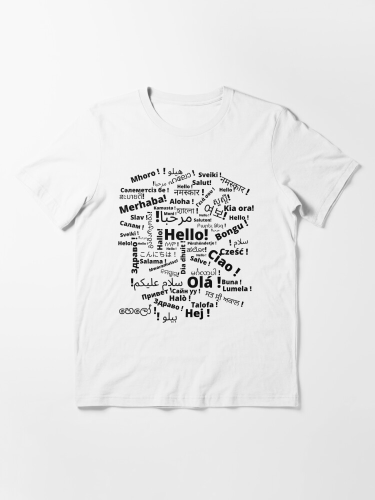 The word hello in many languages ​​of the world