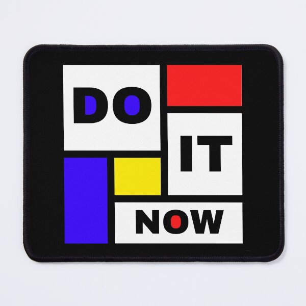 Item preview, DO IT NOW - Mondrian style art design with motivational quote designed and sold by Art4Motivation.