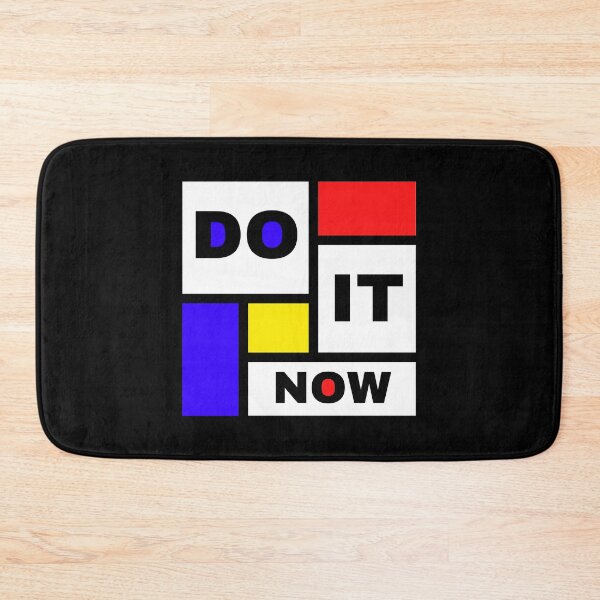 Item preview, DO IT NOW - Mondrian style art design with motivational quote designed and sold by Art4Motivation.