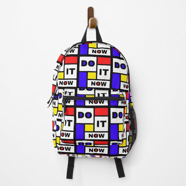 Item preview, DO IT NOW - Mondrian style art design with motivational quote designed and sold by Art4Motivation.