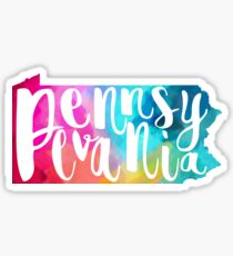 PENNSYLVANIA colorful Sticker