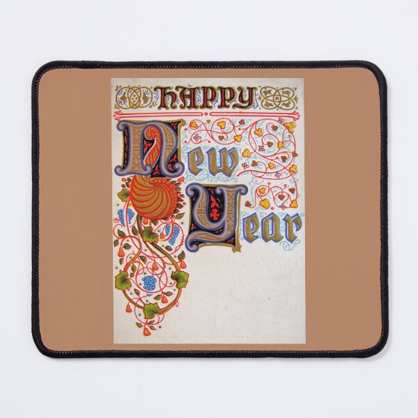 Item preview, Happy New Year Ornate Postcard designed and sold by collageDP.