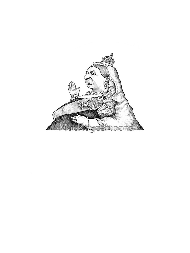 Thumbnail 5 of 5, Graphic T-Shirt, Queen Victoria designed and sold by MacKaycartoons.
