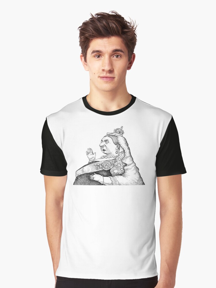 Thumbnail 1 of 5, Graphic T-Shirt, Queen Victoria designed and sold by MacKaycartoons.