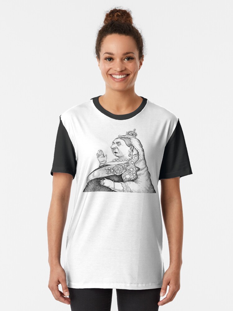 Thumbnail 2 of 5, Graphic T-Shirt, Queen Victoria designed and sold by MacKaycartoons.