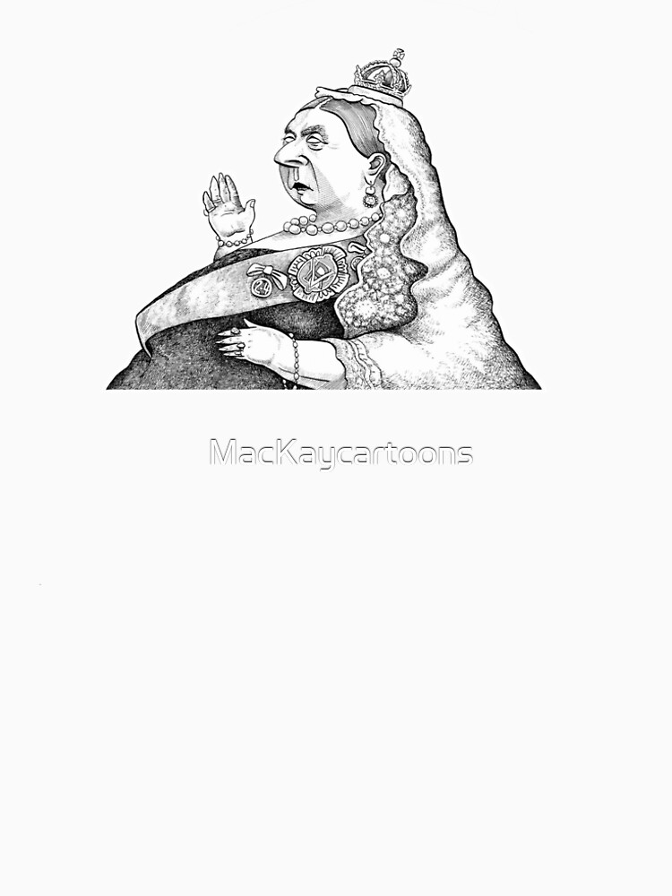 Thumbnail 4 of 4, Premium T-Shirt, Queen Victoria designed and sold by MacKaycartoons.