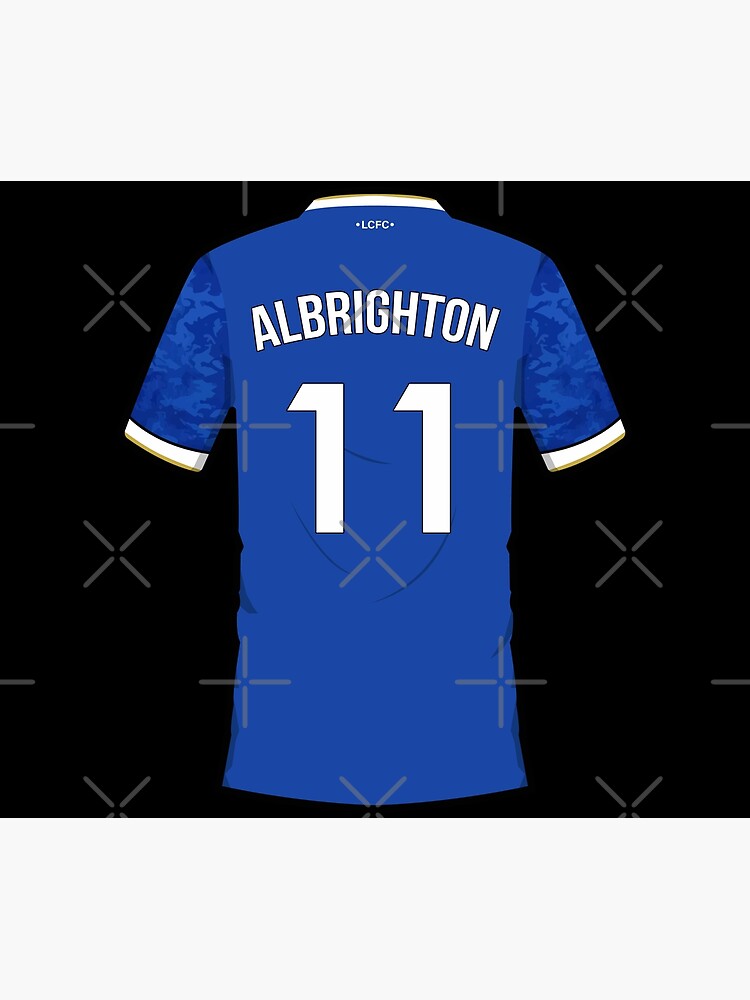 Marc Albrighton 11 Leicester Home Shirt Jersey Squad 21 22 Canvas Print By Matchdaze Redbubble