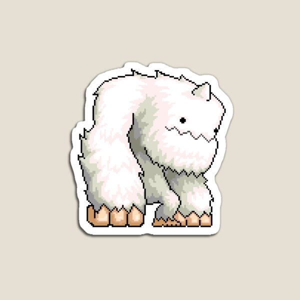 MapleStory Yeti Small Sticker for Sale by Kelly Meehan